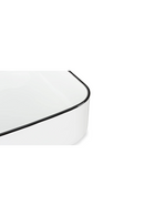 White Glazed Rectangular Sink S | NV Gallery Amsterdam | Oroatrade.com