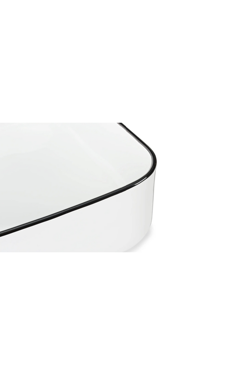 White Glazed Rectangular Vanity Unit S | NV Gallery Amsterdam | Oroatrade.com