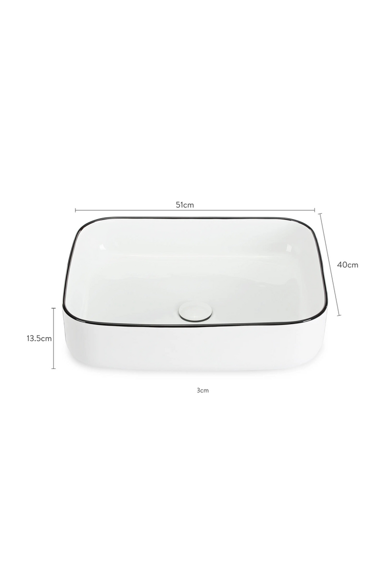 White Glazed Rectangular Vanity Unit S | NV Gallery Amsterdam | Oroatrade.com