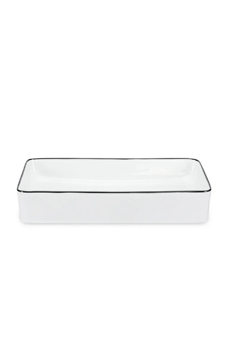 White Glazed Rectangular Vanity Unit | NV Gallery Amsterdam | Oroatrade.com
