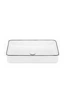 White Glazed Rectangular Sink | NV Gallery Amsterdam | Oroatrade.com