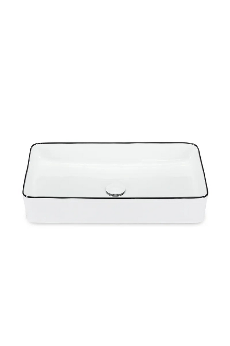 White Glazed Rectangular Vanity Unit | NV Gallery Amsterdam | Oroatrade.com