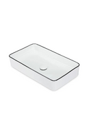 White Glazed Rectangular Sink | NV Gallery Amsterdam | Oroatrade.com
