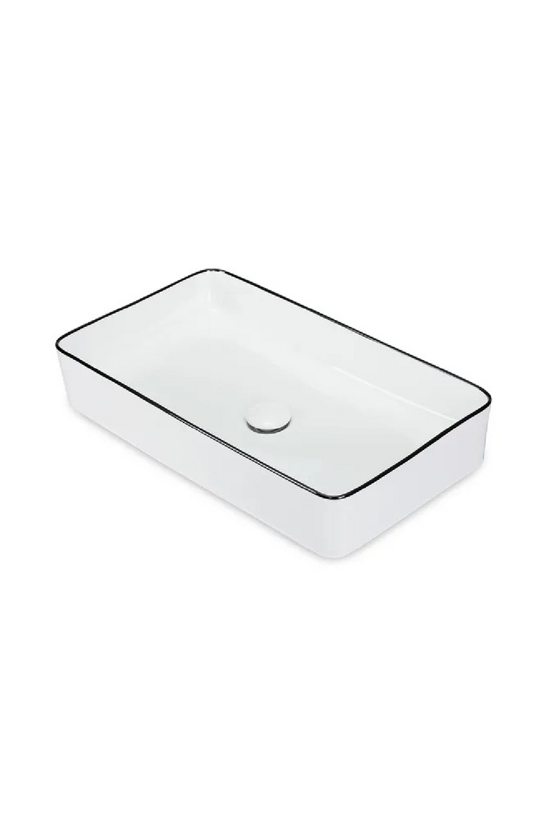 White Glazed Rectangular Vanity Unit | NV Gallery Amsterdam | Oroatrade.com