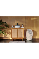 White Glazed Round Vanity Unit | NV Gallery Amsterdam | Oroatrade.com