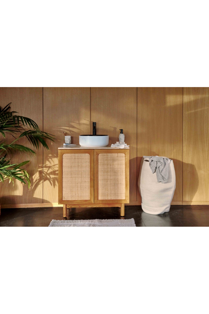 White Glazed Round Vanity Unit | NV Gallery Amsterdam | Oroatrade.com