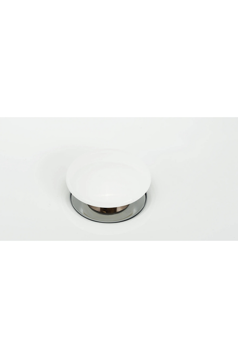 White Glazed Round Vanity Unit | NV Gallery Amsterdam | Oroatrade.com
