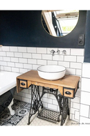 White Glazed Round Vanity Unit | NV Gallery Amsterdam | Oroatrade.com