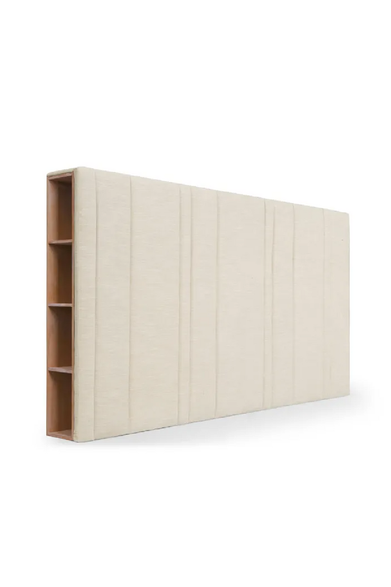 Cream King Headboard with Storage | NV Gallery Infinity | Oroatrade.com