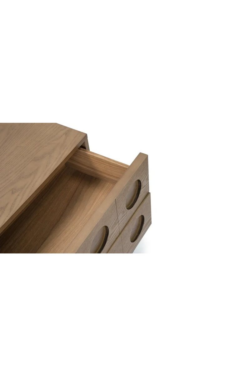 Walnut-Stained 2-Drawer Bedside Table | NV Gallery Cooper | Oroatrade.com