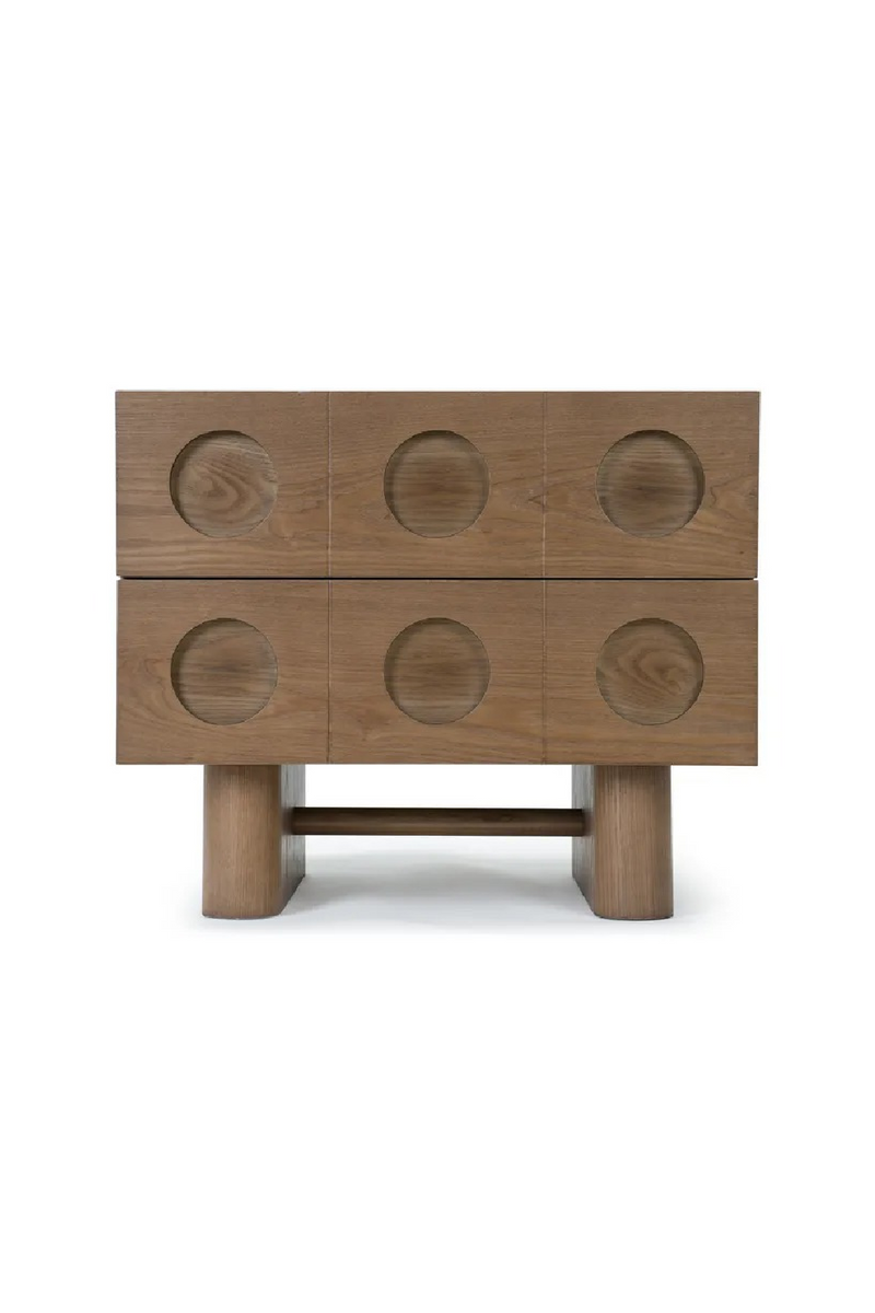 Walnut-Stained 2-Drawer Bedside Table | NV Gallery Cooper | Oroatrade.com