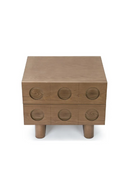 Walnut-Stained 2-Drawer Bedside Table | NV Gallery Cooper | Oroatrade.com