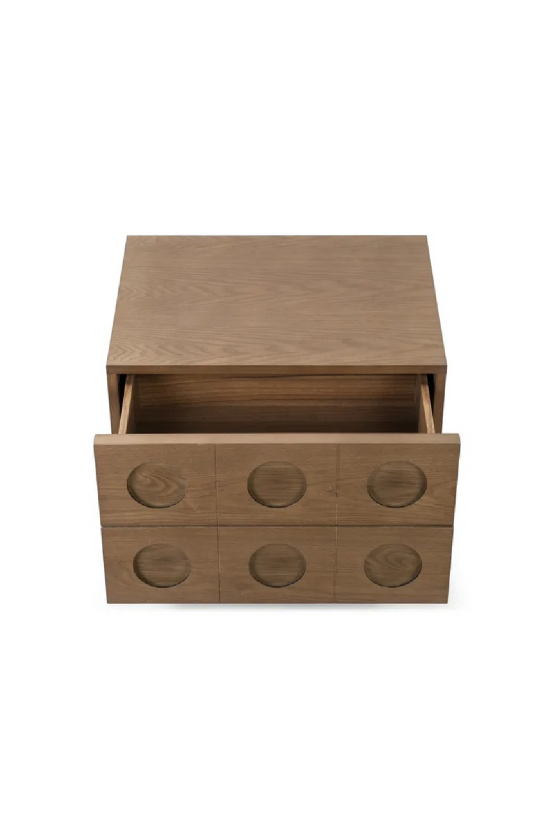 Walnut-Stained 2-Drawer Bedside Table | NV Gallery Cooper | Oroatrade.com