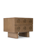 Walnut-Stained 2-Drawer Bedside Table | NV Gallery Cooper | Oroatrade.com