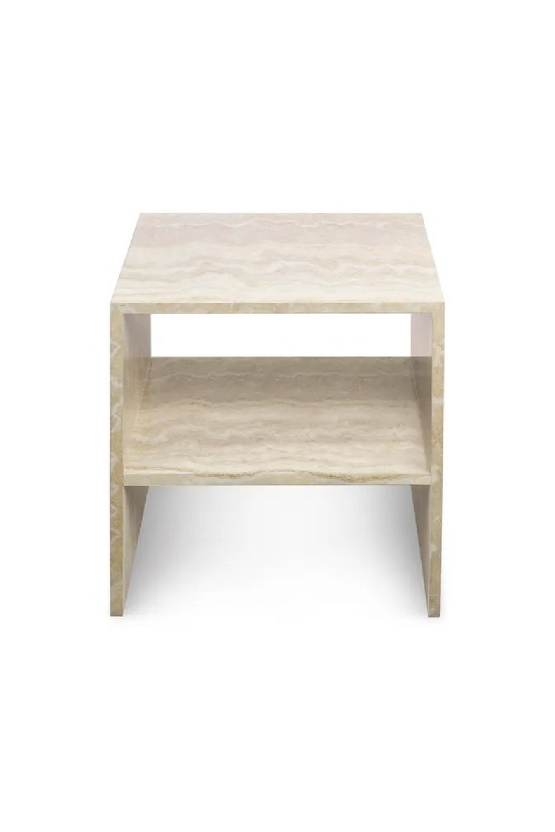 Travertine-Effect Bedside Table | NV Gallery Napoli | Oroatrade.com