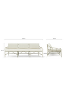 White Outdoor 3-Seater Sofa | NV Gallery Amalfi | Oroatrade.com
