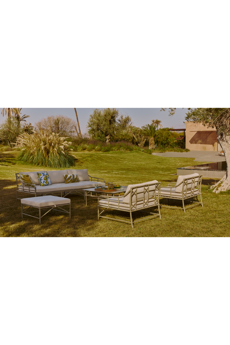 White Outdoor 3-Seater Sofa | NV Gallery Amalfi | Oroatrade.com