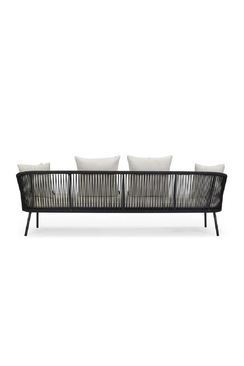 Black Rope 3-Seater Outdoor Sofa | NV Gallery Santa Monica | Oroatrade.com