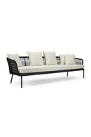 Black Rope 3-Seater Outdoor Sofa | NV Gallery Santa Monica | Oroatrade.com