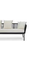 Black Rope 3-Seater Outdoor Sofa | NV Gallery Santa Monica | Oroatrade.com