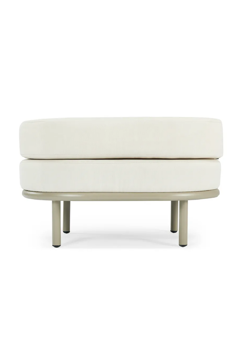 Oval Cushioned Outdoor Pouf | NV Gallery Florentino | Oroatrade.com