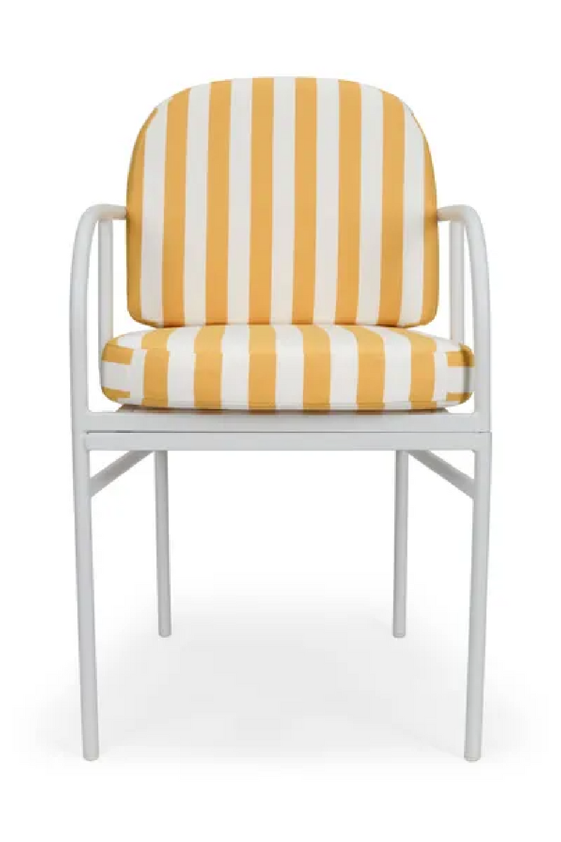 Yellow Stripes Outdoor Dining Armchair | NV Gallery Lampedusa | Oroatrade.com