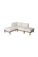 Padded Acacia Outdoor Corner Sofa | NV Gallery Bayside | Oroatrade.com