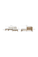 Padded Acacia Outdoor Corner Sofa | NV Gallery Bayside | Oroatrade.com