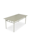 Taupe Metal Outdoor Dining Table | NV Gallery Amalfi | Oroatrade.com