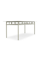 Taupe Metal Outdoor Dining Table | NV Gallery Amalfi | Oroatrade.com