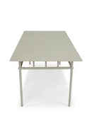 Taupe Metal Outdoor Dining Table | NV Gallery Amalfi | Oroatrade.com