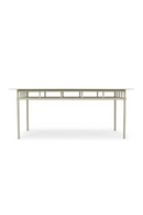 Taupe Metal Outdoor Dining Table | NV Gallery Amalfi | Oroatrade.com