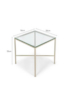 Square Glass Outdoor Side Table | NV Gallery Bel Air | Oroatrade.com