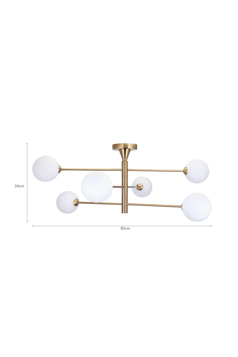 Gilded Iron Stem Pendant Lamp | NV Gallery Cassius | Oroatrade.com