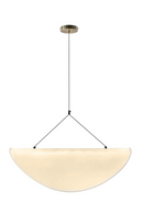 White Curved Pendant Lamp | NV Gallery Fukui | Oroatrade.com