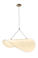 White Curved Pendant Lamp | NV Gallery Fukui | Oroatrade.com