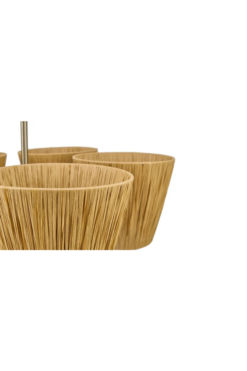 5-Shade Raffia Pendant Lamp | NV Gallery Lyra | Oroatrade.acom