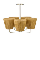 5-Shade Raffia Pendant Lamp | NV Gallery Lyra | Oroatrade.acom