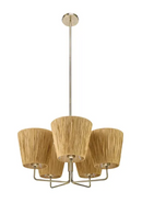 5-Shade Raffia Pendant Lamp | NV Gallery Lyra | Oroatrade.acom
