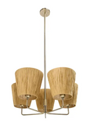 5-Shade Raffia Pendant Lamp | NV Gallery Lyra | Oroatrade.acom
