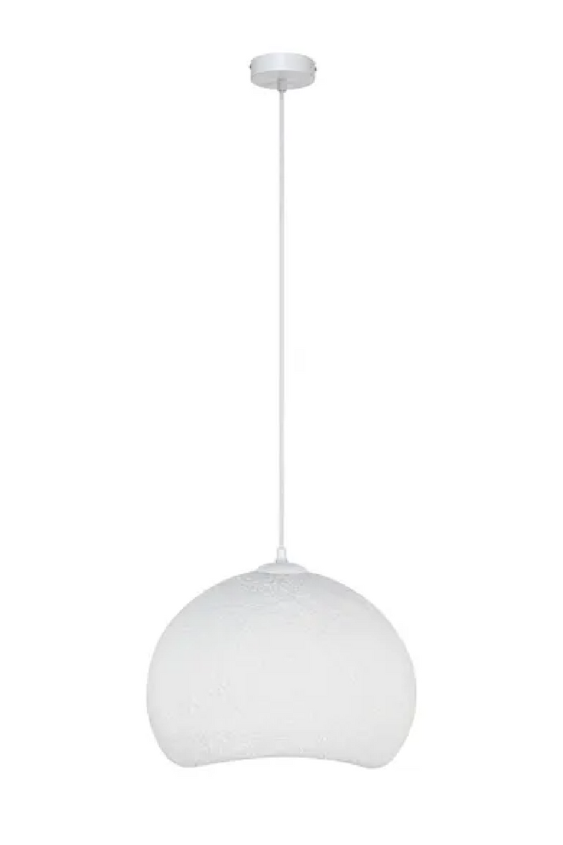 White Textured Pendant Lamp | NV Gallery Minorque