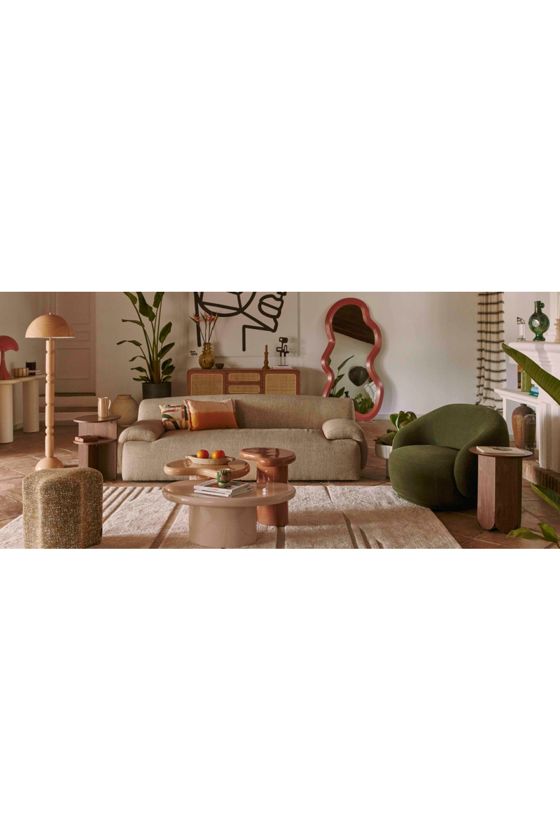 Beige Printed Area Rug 10' x 7' | NV Gallery Coty | Oroatrade.com