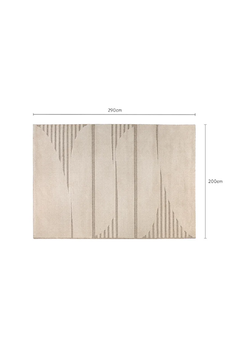 Beige Printed Area Rug 10' x 7' | NV Gallery Coty | Oroatrade.com