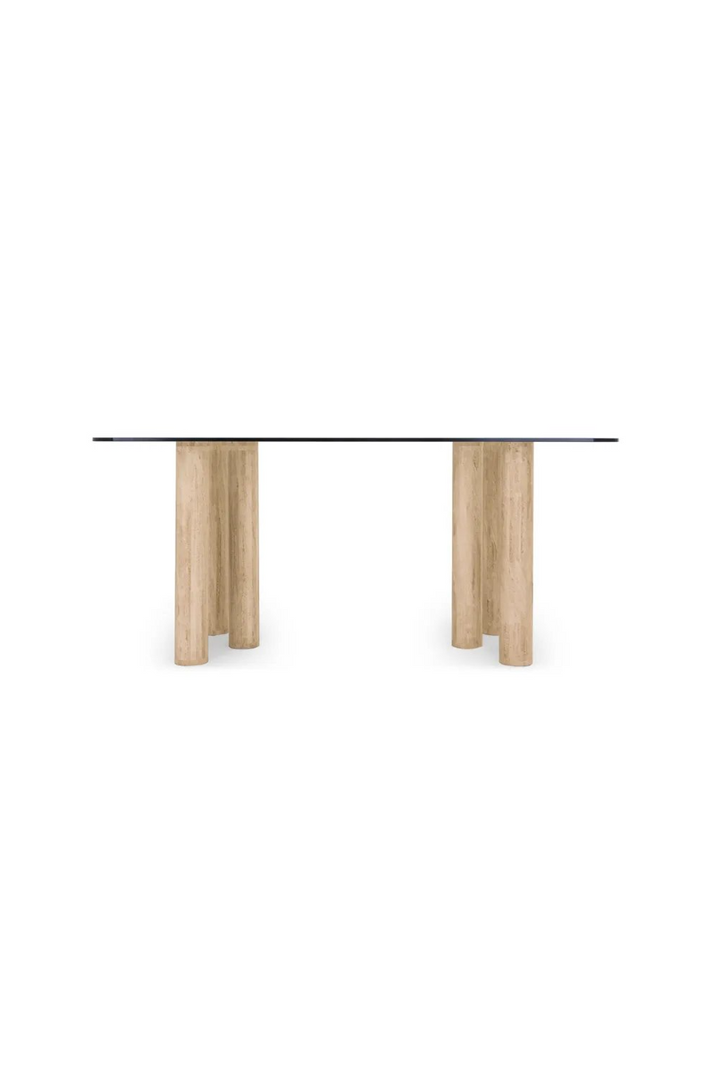 Tempered Glass Dining Table | NV Gallery Caspian | Oroatrade.com