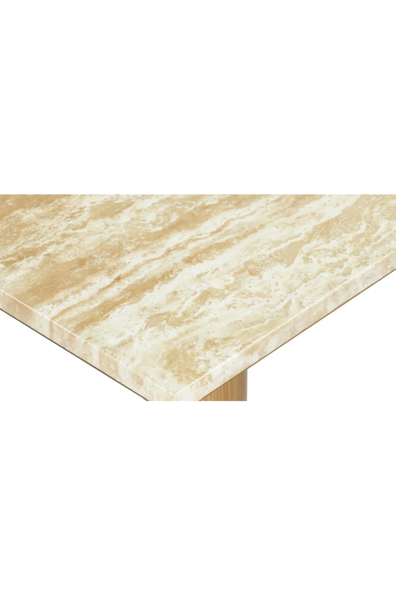 Travertine Bistro Dining Table | NV Gallery Elba | Oroatrade.com