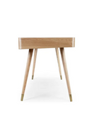 Walnut Wood 2-Drawer Desk | NV Gallery Vinyle | Oroatrade.com