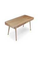 Walnut Wood 2-Drawer Desk | NV Gallery Vinyle | Oroatrade.com