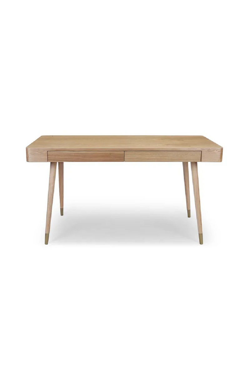 Walnut Wood 2-Drawer Desk | NV Gallery Vinyle | Oroatrade.com