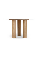 White Marble Round Dining Table | NV Gallery Benedetta | Oroatrade.com