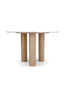 White Marble Round Dining Table | NV Gallery Benedetta | Oroatrade.com